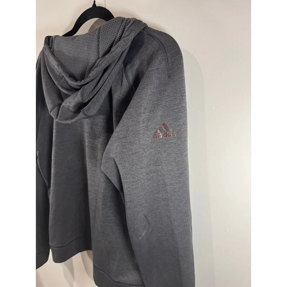 Adidas Men’s Derrick Rose XTECH Full-Zip Hoodie Gray Size M –Athletic Sweatshirt